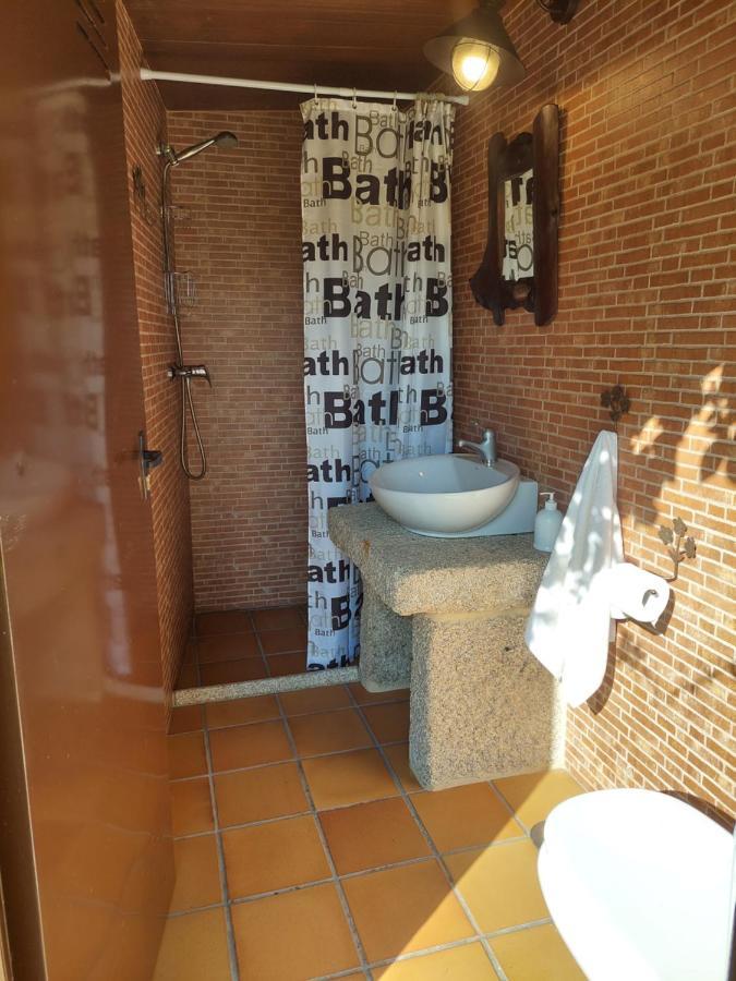 Chalet Rural 400 M Playa Piscina Barbacoa Chimenea Bueu Buitenkant foto